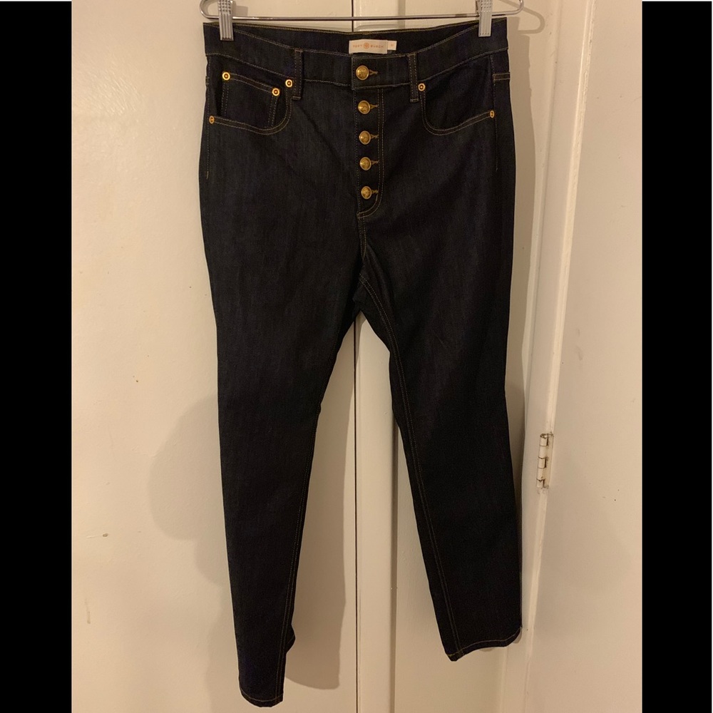 New Tory Burch button fly denim size 31